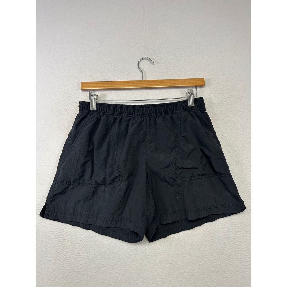 Gorpcore Hiking Columbia Women Small Black Nylon Elastic Waist Active Shorts
